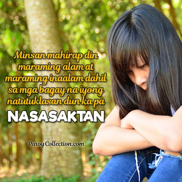 tagalog broken hearted quotes sample